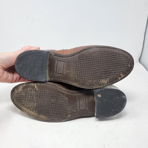 Avonite Hypalon Oil Resistant Dupont Lace Up Leather Boots Kilty 7 Brown Distres - Picture 12 of 16